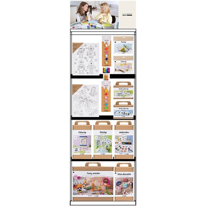 Espositore da pavimento, assemblato, Decorazioni e arte per bambini, 104 pezzo/ 1 pz