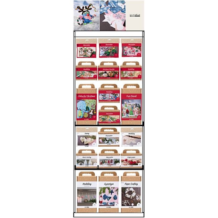 Espositore da pavimento, non assemblato, Natale, adulti e bambini, H: 1580 mm, L: 600 mm, L: 400 mm, 86 pezzo/ 1 pz