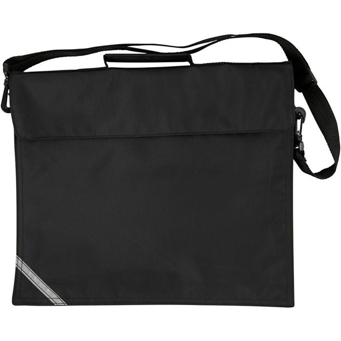 Borsa per la scuola, 6 cm, 36x31 cm, nero, 1 pz