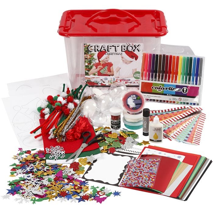Scatola per hobby, colori asst., 1 pz
