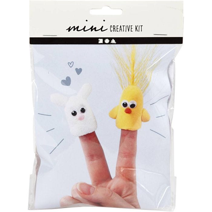 Kit Fai da te Mini, pupazzetti da dita, 1 conf.