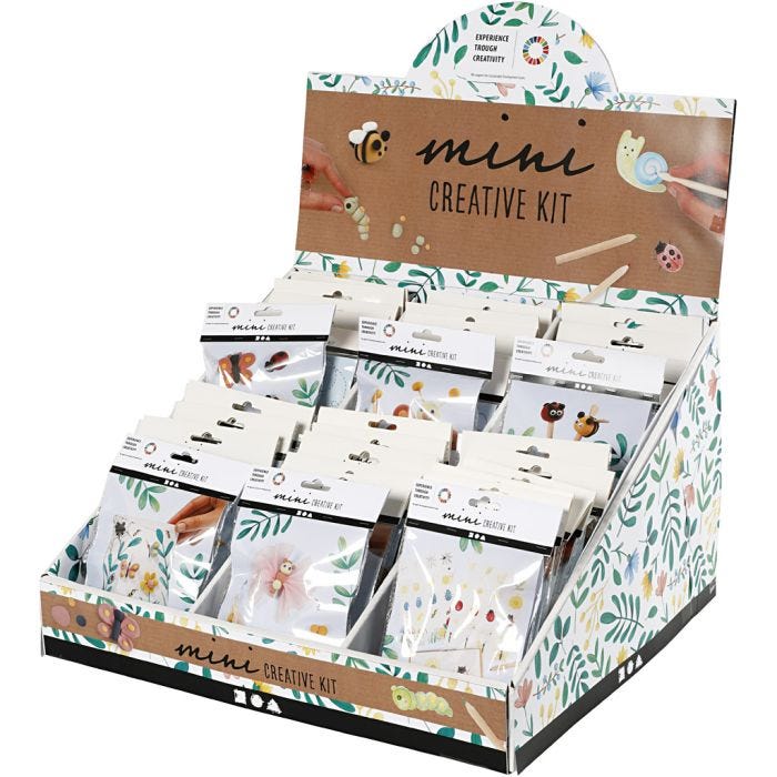 Display da banco con Kit Fai da te Mini, H: 539 mm, 42 set/ 1 conf.