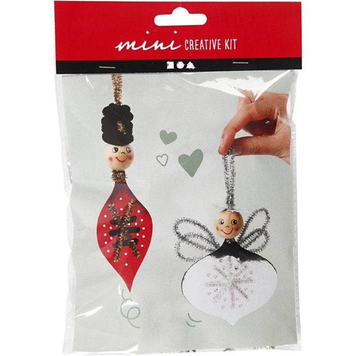 Kit Fai da te Mini, figure fustellate per realizzare decorazioni pendenti, 1 set