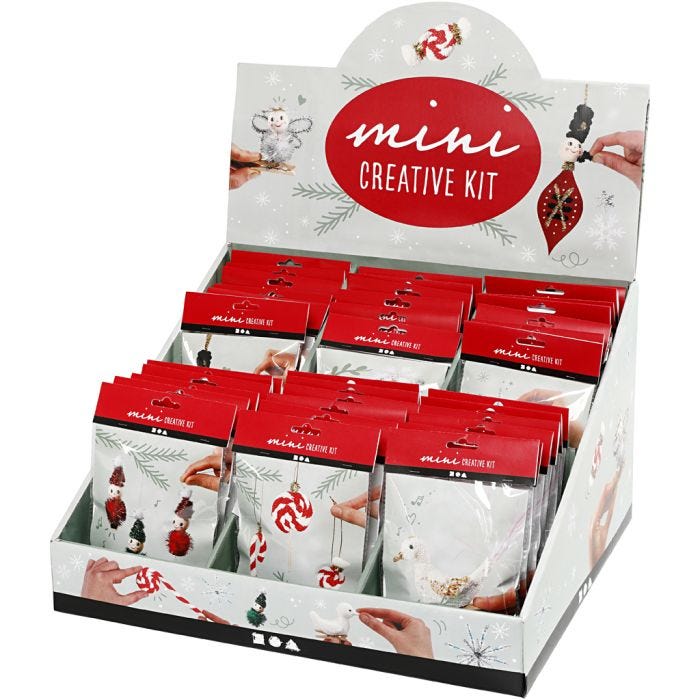 Display da banco con Kit Fai da te Mini, H: 539 mm, L: 460 mm, 42 pezzo/ 1 conf.