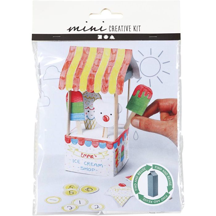 Kit Fai da te Mini, Gelateria con il cartone del latte, 1 conf.