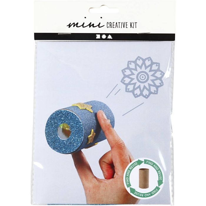 Kit Fai da te Mini, Caleidoscopio di carta igienica, 1 conf.