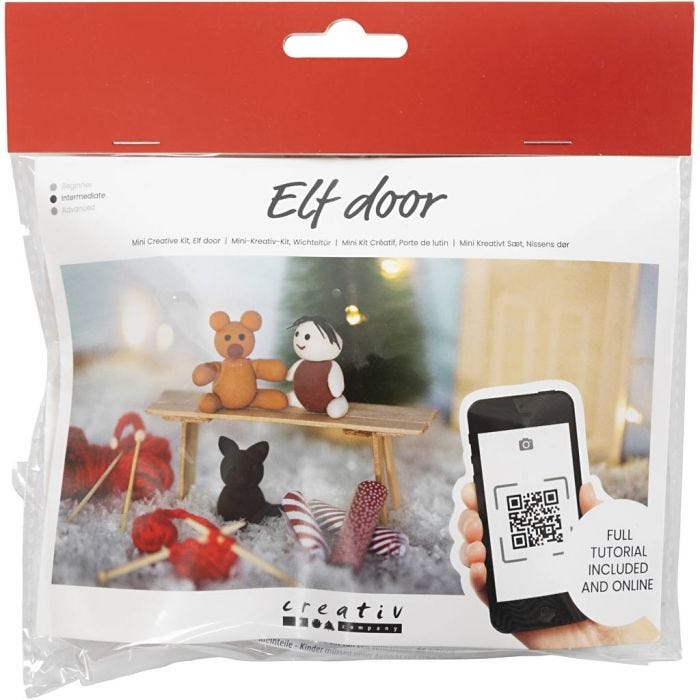 Kit Fai da te Mini Porta dell'elfo, Regali di Natale, 1 conf.