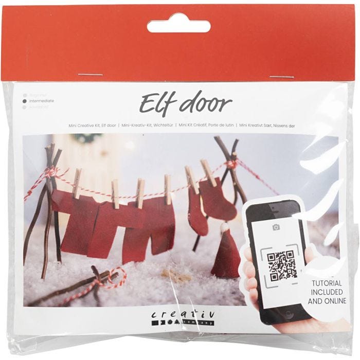 Kit Fai da te Mini Porta dell'elfo, Bucato, 1 conf.