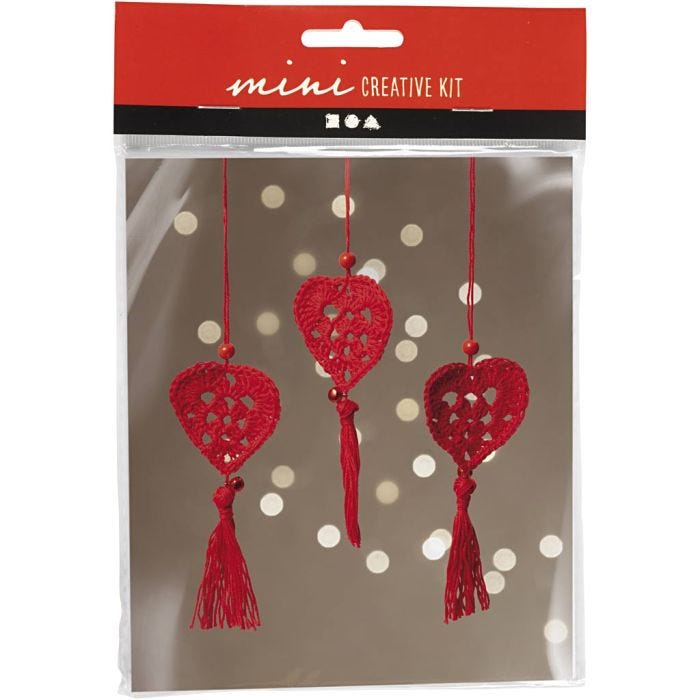 Kit Fai da te Mini Uncinetto

, Cuori, 1 conf.