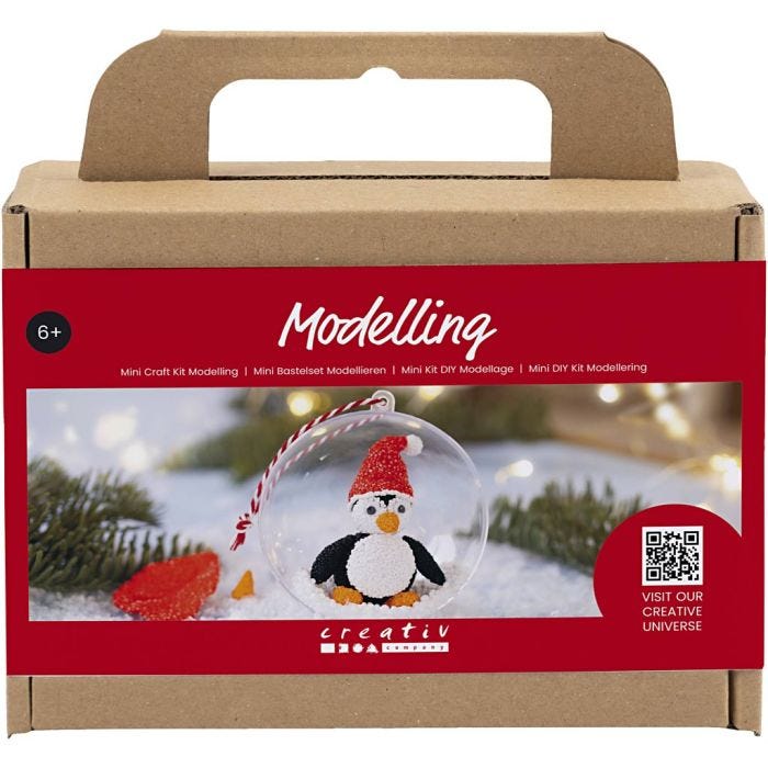 Kit Fai da te Mini Modellazione, Pinguino, 1 conf.