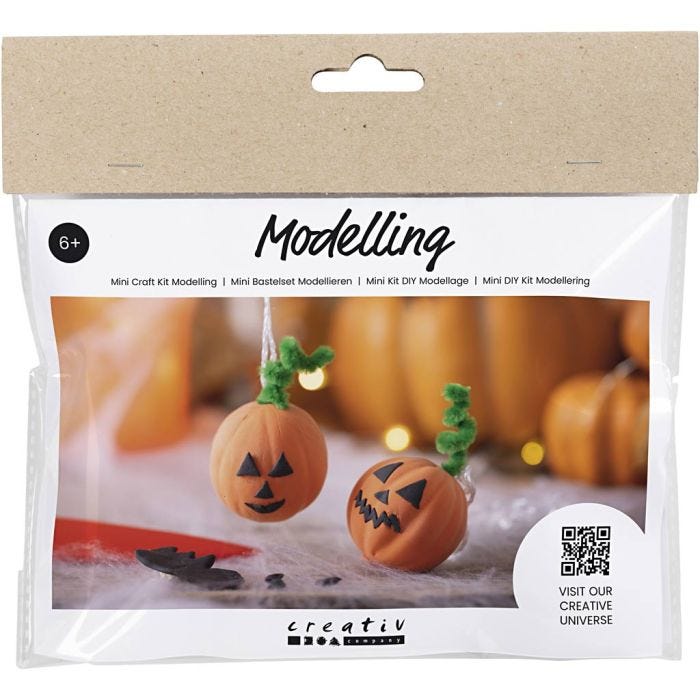 Kit Fai da te Mini Modellazione, Zucca, 1 conf.