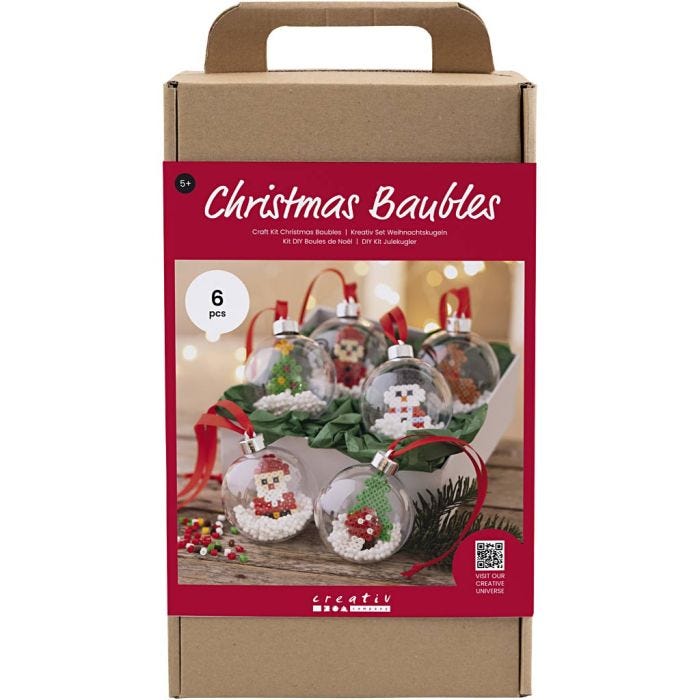 Kit Fai da te Palline di Natale, Perline, 1 conf.