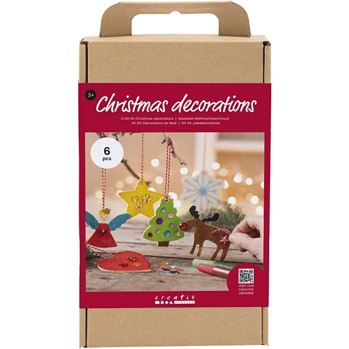 Kit Fai da te Decorazioni Natalizie, Colorazione, 1 conf.