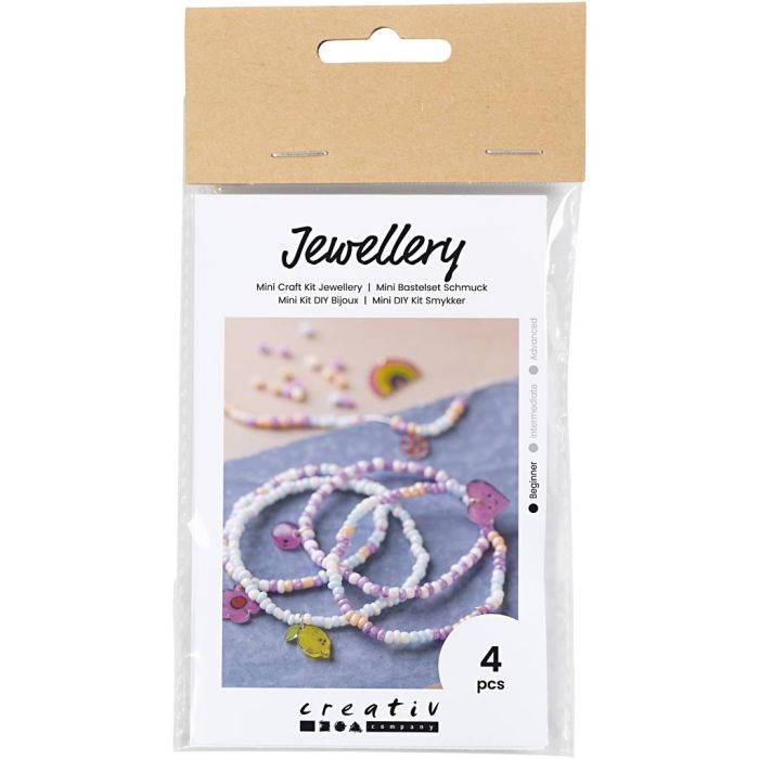 Kit Fai da te Mini Gioielli, Braccialetti in plastica termoretraibile, 1 conf.