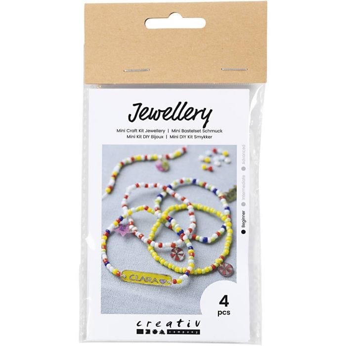 Kit Fai da te Mini Gioielli, Braccialetti in plastica termoretraibile, 1 conf.