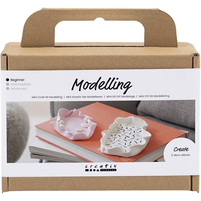 Kit Fai da te Mini Modellazione, Ciotole, 1 conf.