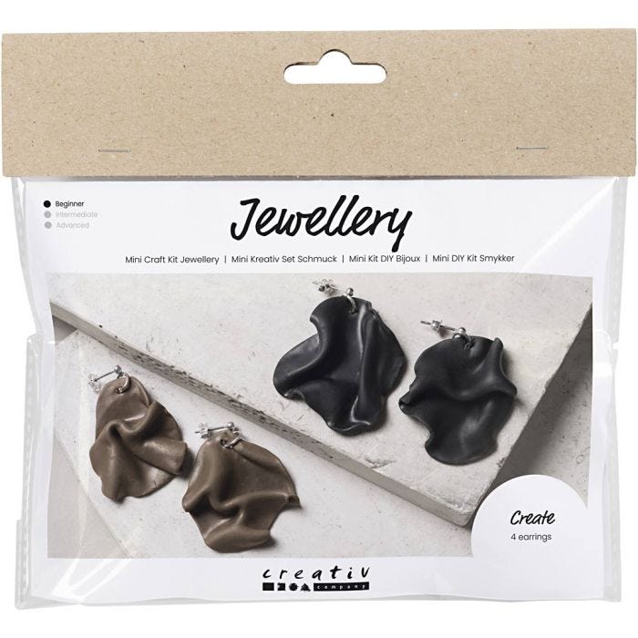 Kit Fai da te Mini Gioielli, Orecchini ripiegati, 1 conf.