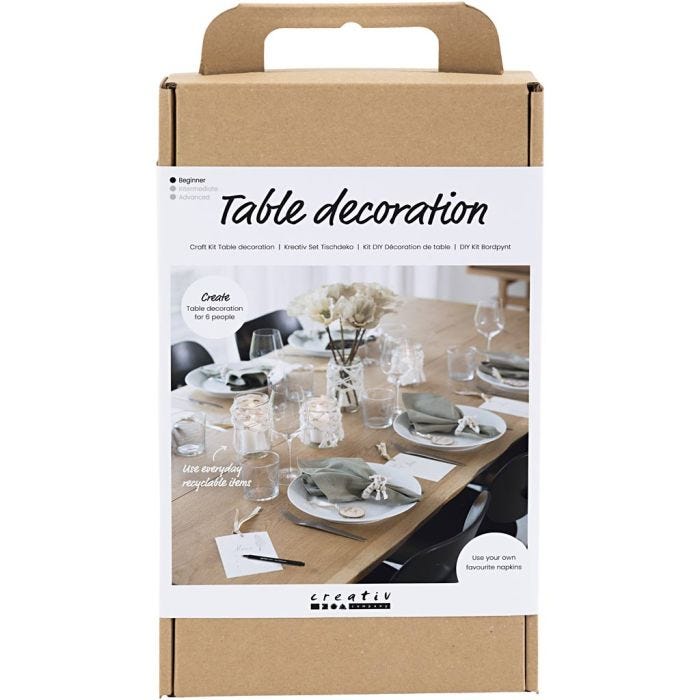 Kit Fai da te Decorazione della Tavola, natural, 1 conf.