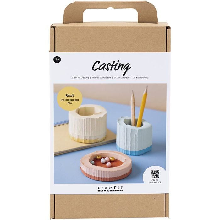 Kit Fai da te Colata, Contenitori, blu, rosso, giallo chiaro, 1 conf.