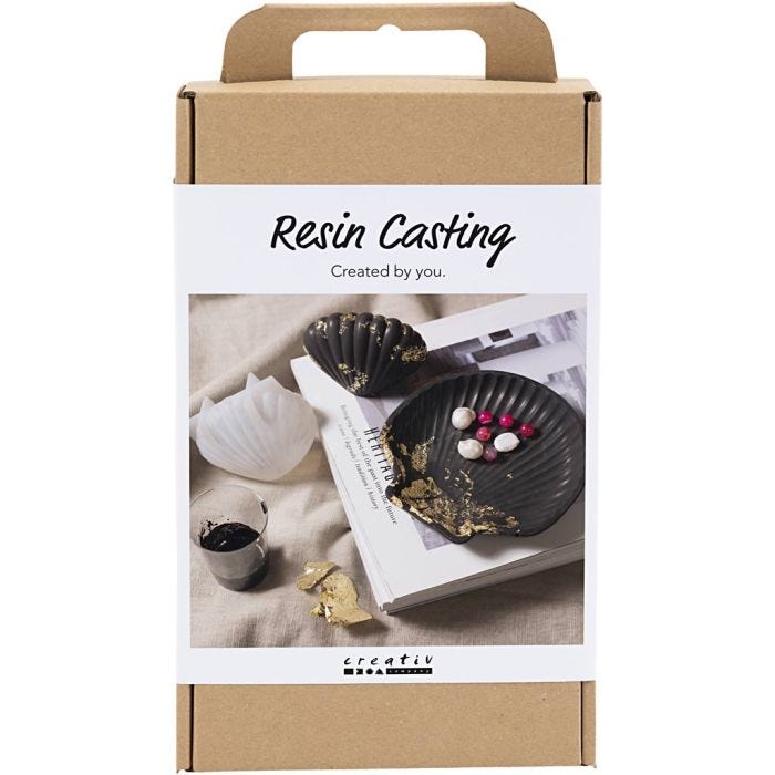 Kit Fai da te Colata in resina, Cozza, nero, oro, 1 conf.
