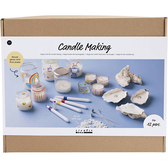 Kit fai da te gruppo fare candele, Portacandele per tealight, 1 conf.