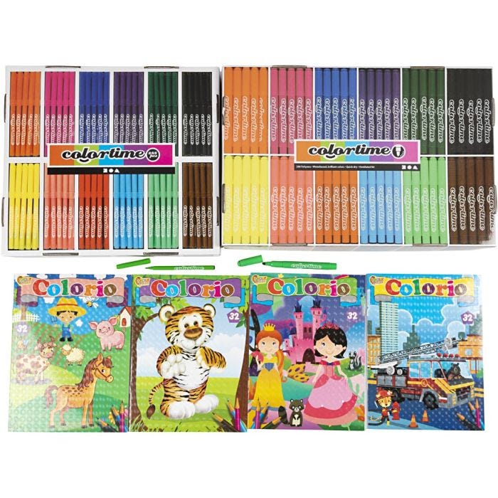 Set di libri da colorare
, 1 conf.