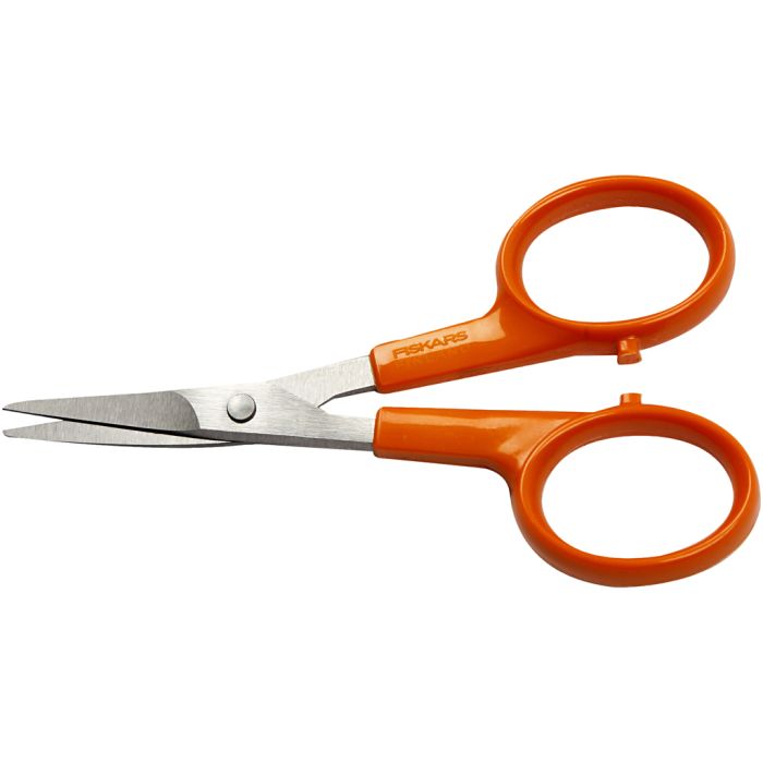 Forbici di Precisione Classiche, L: 10 cm, kurvet spids, 1 pz