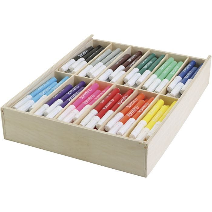 Pennarelli Colortime, ampiezza tratto 5 mm, colori asst., 144 pz/ 1 conf.