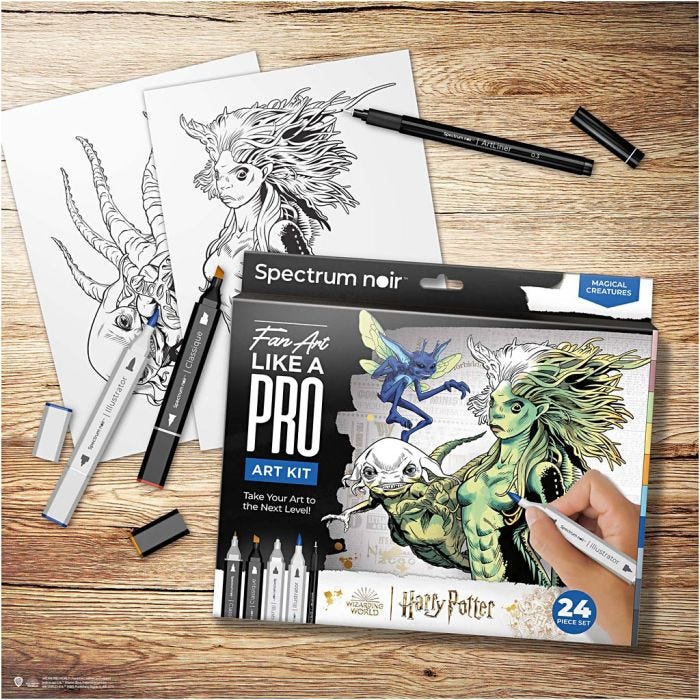 Kit Fai da te Illustrazione, Harry Potter: Creature magiche , colori asst., 1 conf.