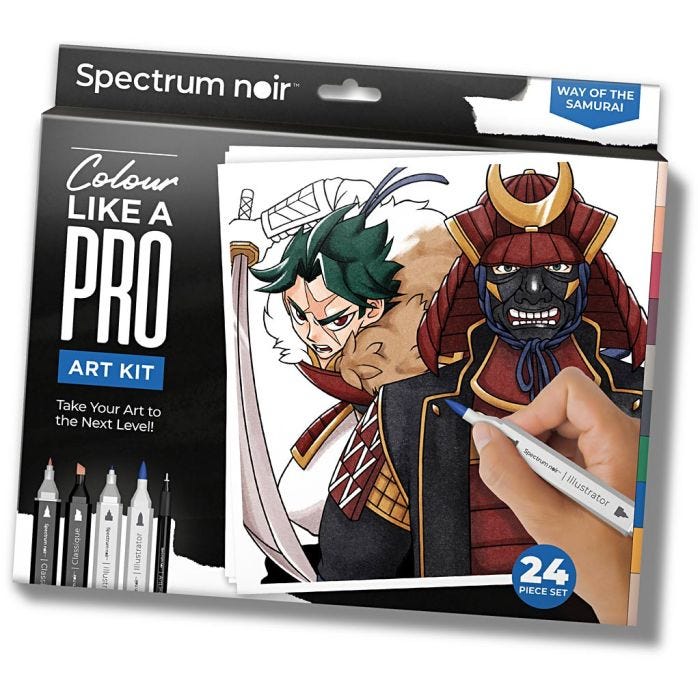 Kit Fai da te Illustrazione, La via del samurai, colori asst., 1 conf.