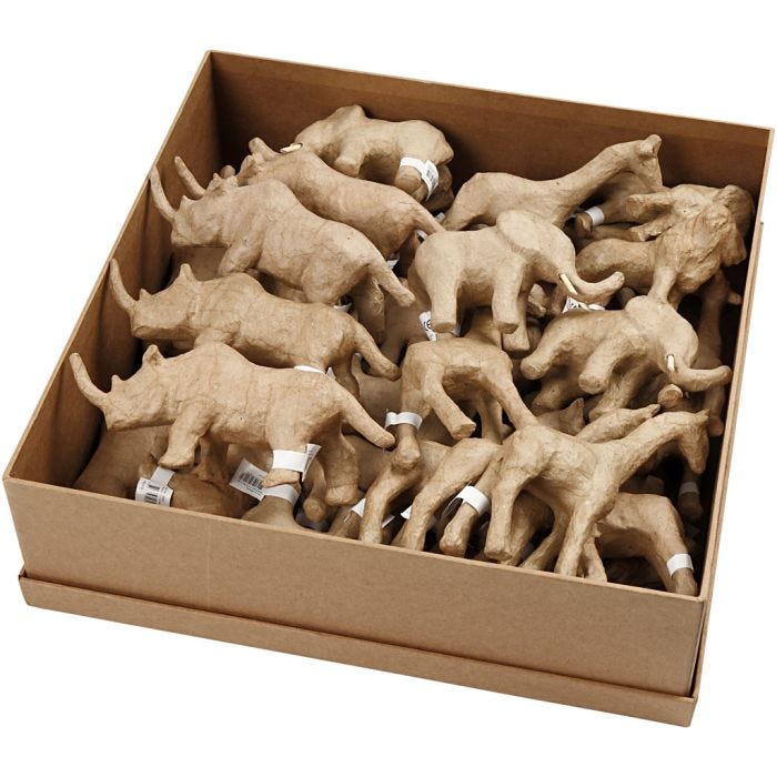 Animali della savana, H: 7,5-10 cm, 32 pz/ 1 conf.