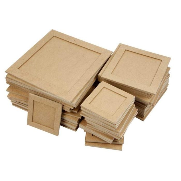 Telaio collage, misura 10x10 + 15x15 + 22x22 cm, 200 pz/ 1 conf.
