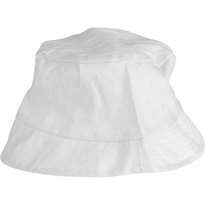 Cappello a secchio, misura 58 cm, bianco, 1 pz