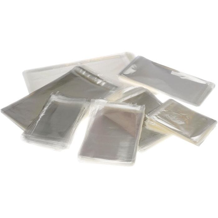 Buste di Cellophane, H: 12,9-31,2 cm, L: 9,7-22,5 cm, spess. 25 my, 1400 pz/ 1 conf.