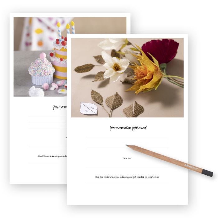 Carta regalo creativa