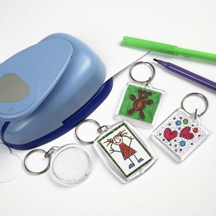 Portachiavi in plastica con disegno