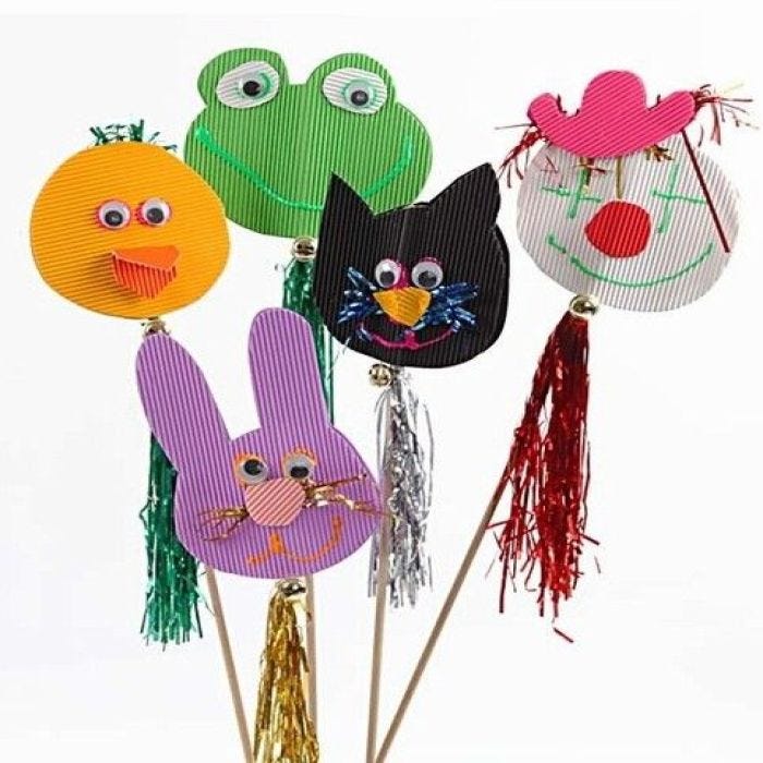 Festive Figures on a Stick