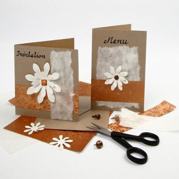 Greeting Cards with Paper Concept