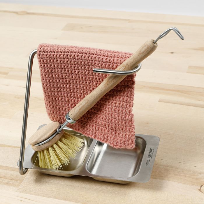 Canovaccio all'uncinetto con punti doppi