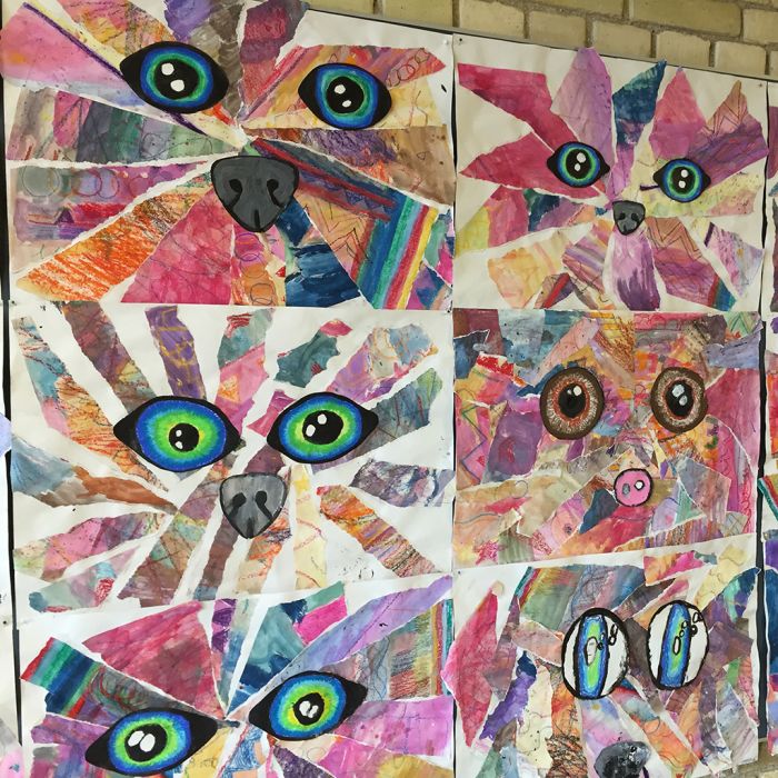 Collage acquarellati