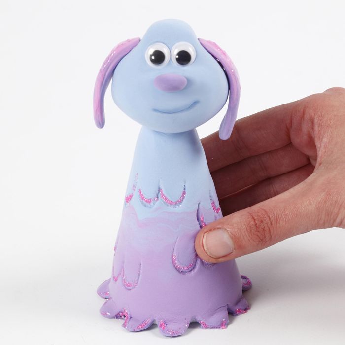 Lu-La di Shaun Vita da Pecora - Farmageddon il film- modellata con Silk Clay