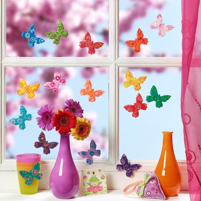 Colorate farfalle in Fimo