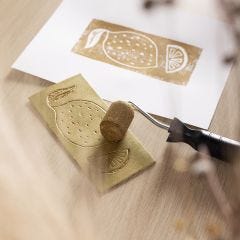 Disegni stampati utilizzando fogli di gommapiuma