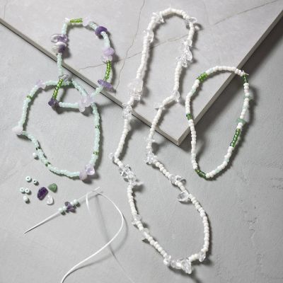Collana e braccialetto con ametista