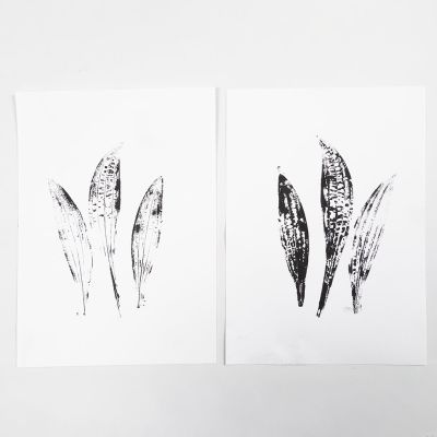 Come realizzare stampe in gel con disegni della natura 