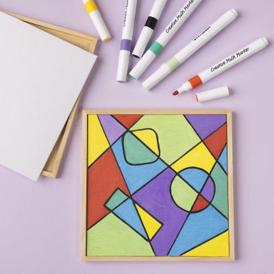 Arte geometrica su pannello in tela