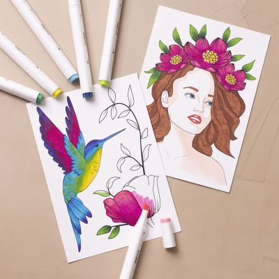 Kit Fai da te Principiante: Impara a colorare con i pennarelli