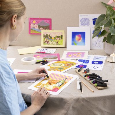 Kit Fai da te Principiante: Impara a realizzare illustrazioni con pastelli a olio