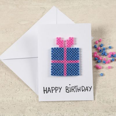 Biglietto d'auguri con perline Nabbi