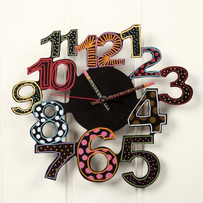 Orologio a muro decorato con Craft Paint
